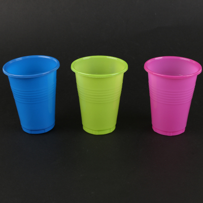 Factory Disposable Cup Color Large Cup Thickened 300ml Transparent Plastic Cup