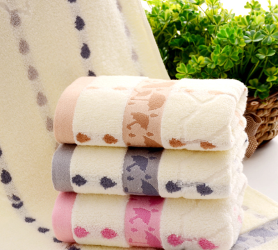 Jacquard Small Umbrella Towel Pure Cotton Untwisted Yarn Thickened Absorbent Towel