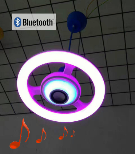 foreign trade exclusive led colorful music light bluetooth smart light wireless dimming ambience light