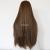 Dyed lace wig female long straight hair daikuo hand woven lace wig can be dyed perm set