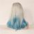 Micro-curl medium long curl lace lady's hair cover hand knitted lace lady's wig head lace wig head