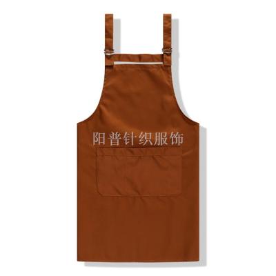 Spot copper buckle coffee shop high - grade three - pocket adjustable apron custom logo