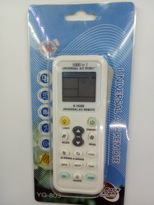 Universal air conditioning remote control