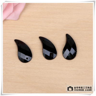 Acrylic drilling black water droplets Xiefu luggage hole drilling clothing accessories jewelry accessories