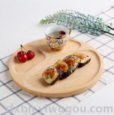 Solid wood pallets Non-lacquered wax-free rectangular rounds Creative thickened beech dividers Dishes tea tray utensils