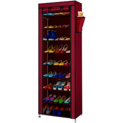 Korean simple multi - functional storage shoe 10 - layer shoe cabinet non - woven dust - proof shoes rack