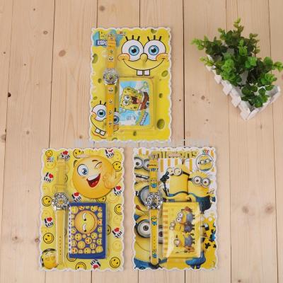 Kindergarten Gifts Cartoon Pattern Combination Stationery Children's Watch + Coin Purse