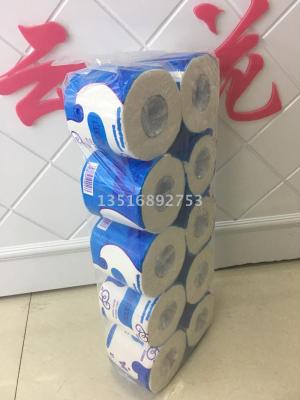 Yunhua tissue paper towel toilet paper 10 rolls of toilet paper wholesale roll toilet paper