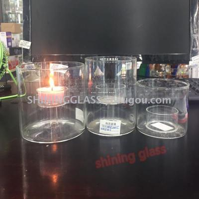 High - borosilicate glass candle holder heat - resistant glass creative ornaments