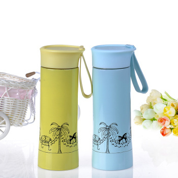 Overflow spring stainless steel insulation cups portable insulation cups men and women cups