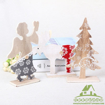 Office of the new wooden Christmas ornaments ornaments crafts decorations
