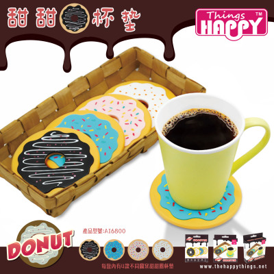 Donut Coaster USB Cookie Insulated Coaster