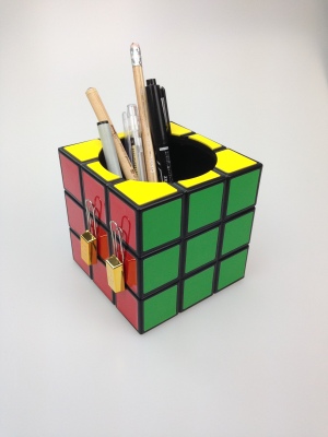 Building Block Pen Holder Lego Building Block Pen Holder Storage Box Rubik's Cube Pen Holder
