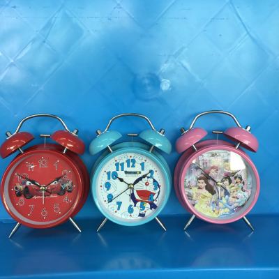 4-Inch Metal Bell Alarm Clock Cartoon Cartoon Alarm Clock Classic Fashion Exquisite Clock