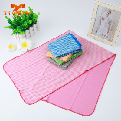Factory direct sale summer cool down and heat-proof sports cold towel bamboo charcoal fiber sports ice towel