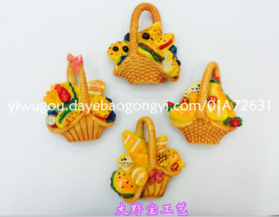 Bread basket refrigerator sticker, high-grade process.