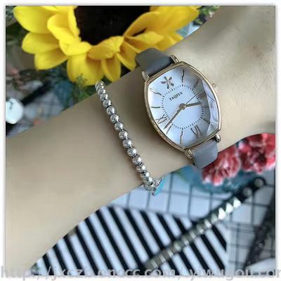 2017 Korean version of the small fresh girl temperament crystal surface strap watch