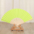 New blank folding fan children painting fan dance fan multicolor bamboo fan