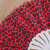 New high end Chinese style folding fan leopard-print broadword fan