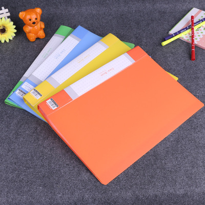 Bright new material information booklet environmental protection folder A4 spectrum folder test paper folder students stationery office folder