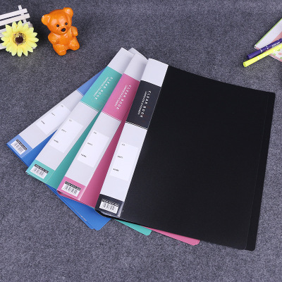 Booklet plastic papers folder A4 binder office folder