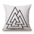 Black and white double color simple classic hold pillow sitting room sofa creative waist pillow.