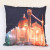 The pillow cushion is simple modern sofa American and European architecture starry night oil painting gift.