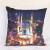 The pillow cushion is simple modern sofa American and European architecture starry night oil painting gift.