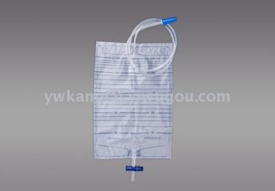 Disposable Urine Bag Two-Way Cross Valve 2000ml Urine Bag