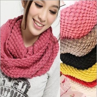 Corn scarves scarves wholesale warm neck sets of scarves knitted wool double circle collar
