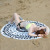 150cm Round Beach Towel Microfiber Blanket Oversize Shawl Yoga Mat with Fringe Tassel
