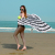 White Black Circle Design Round Beach Towel OEM Supplier Bath Towel Shawl for Wholesale