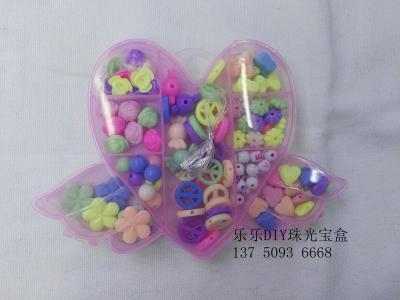 DIY children puzzle handmade beaded toys jewelry crafts jewelry box packaging