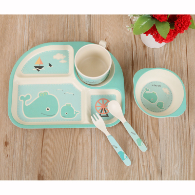 Create good tableware creative environmental protection non-toxic children tableware set of five children tableware set