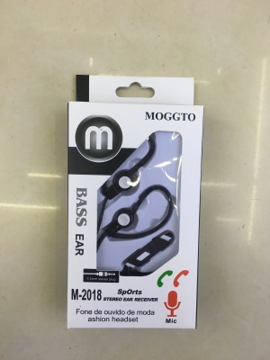 M-2018 Ear Hook Noodle Strip Line Microphone Headset