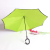 New unique double-layer reverse straight umbrella pure color reverse umbrella men's and women's umbrellas