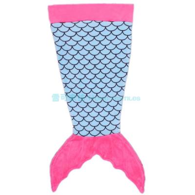 Amazon Europe and the United States new fish scales carpet mermaid sleeping bag wave tail fish scales flannel tail