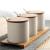 Simple Japanese bamboo ceramic sealing pot seasoning tank storage tank and wind coffee pot sugar bowl kitchen supplies