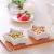 Creative ceramic five - pointed snack cake cake plate fruit plate dishes bowl small dish three pieces of tableware suit