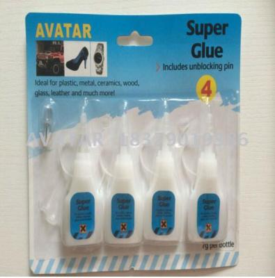 2017 factory wholesale Price AVATAR multi-purpose 502 adhesive super glue 4pcs 