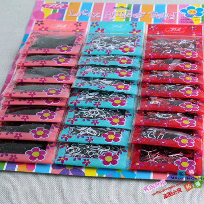 Plum card children colorful plastic small rubber band