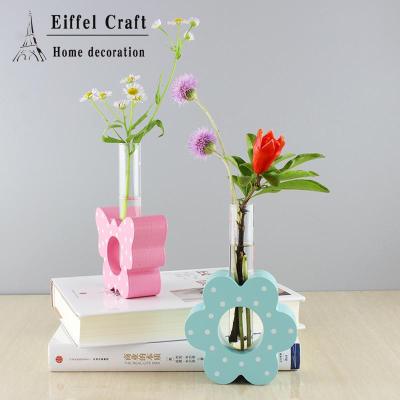 TT-02 flowers test tube solid wood ornaments creative home crafts soft clothing decoration