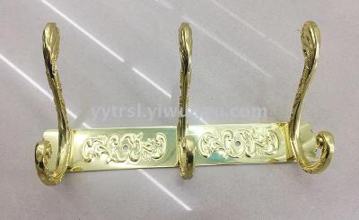 Zinc alloy hook, gold hook,clothes hook