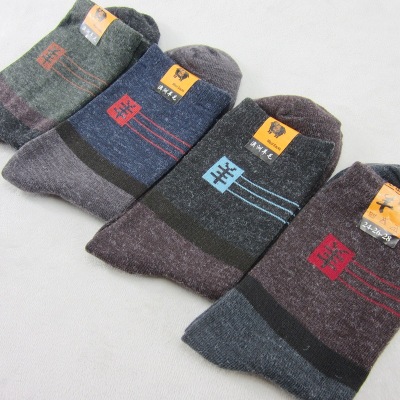 mitation wool socks men's casual thickening warm cotton socks to spread the supply of Australian wool socks cheap socks