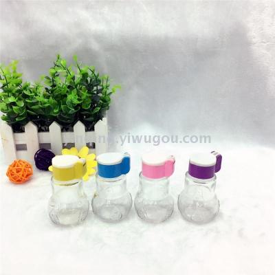 Glass Pancake Bottle Kitchen Practical Glass Seasoning Bottle Dispensing Bottle