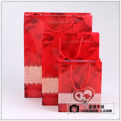 Large jewelry handbag gift bag high - grade dual - heart jewelry bag