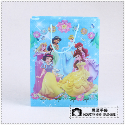 Cartoon Disney princess children's gift tote bag PP bag custom tote bag