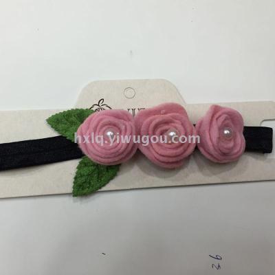 Rose flowers three headband headdress hair ornaments new jewelry