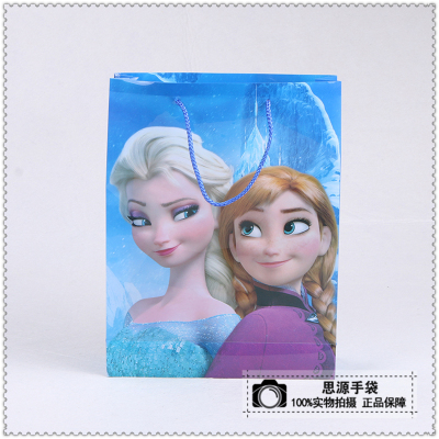 Cartoon snow queen children gift bag PP bag custom handbag