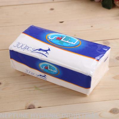 Export version of soft drawn pure wood pulp paper towel Arabic packaging 10 bags a lift